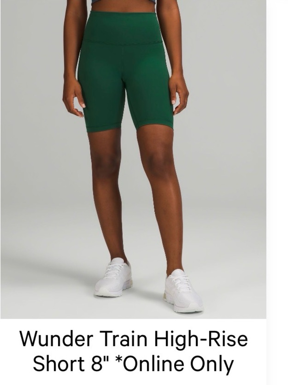 lululemon athletica Wunder Train High-Rise Short 8" in Forest Green